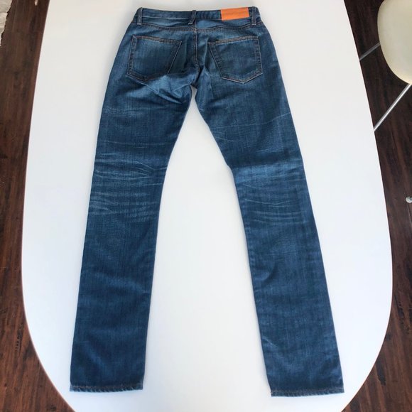 ACNE Studios Women's Hug Boyfriend Jeans 25 / 32 Blue "Diner" Wash - Picture 7 of 8